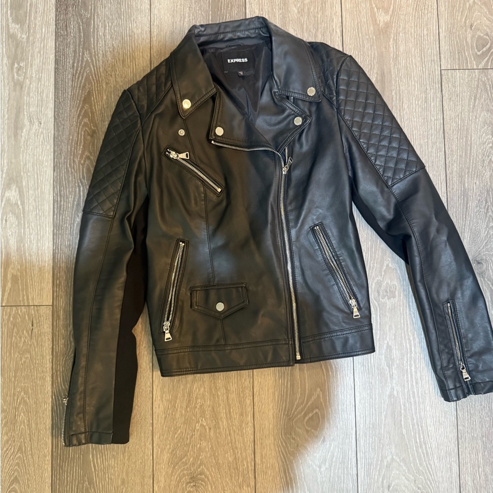 Express Black Leather Jacket